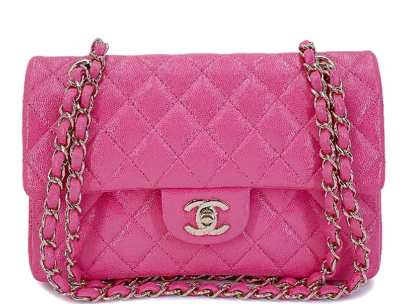 Chanel Classic Flap Bag for Evening PartyChanel 20S Barbie Pink Caviar Small Classic Double Flap Bag GHW