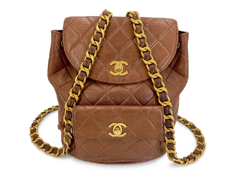 Chanel Medium Tote Bag for Office LadiesChanel 1994 Vintage Chestnut Brown Duma Backpack Bag 24k GHW Lambskin 618