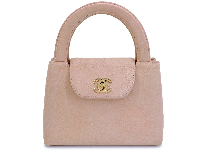 Chanel Vintage Inspired Handbag for Retro LoversChanel 1998 Vintage Pale Pink Mini Kelly Evening Bag 5FS