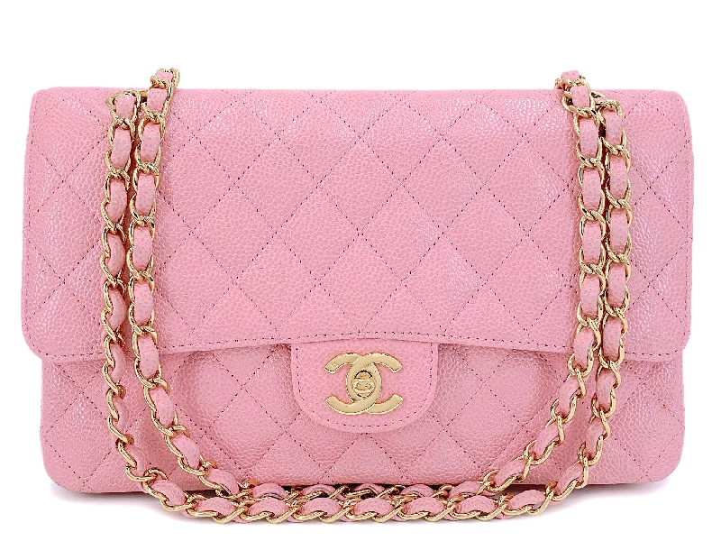 Chanel Vintage Inspired Handbag for Retro LoversChanel 2005 Vintage Pink Sakura Caviar Medium Classic Double Flap Bag 24k GHW BPI