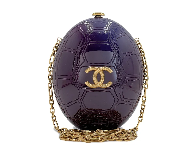 Chanel Designer Handbag with Unique DesignChanel 2016 Tortoise Minaudière Evening Bag Paris Seoul Purple Clutch ETR