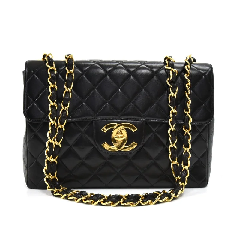 Chanel Chain Strap Handbag for Everyday UseLambskin Leather Jumbo Flap Bag