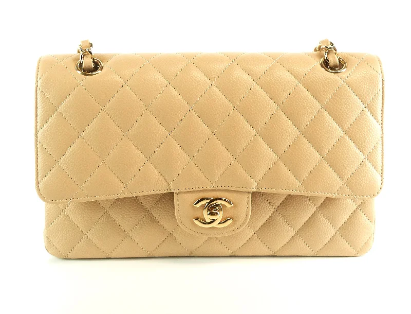 Chanel Designer Handbag with Unique DesignDouble Flap Quilted Caviar Leather Bag