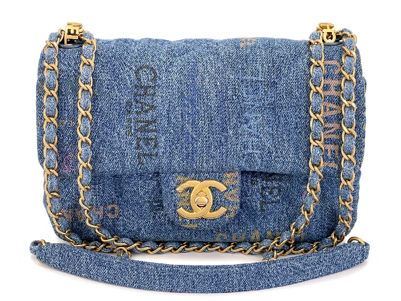 Chanel Black Handbag for Business MeetingsChanel Blue Denim Mood Rectangular Mini Flap Bag GHW 00Q