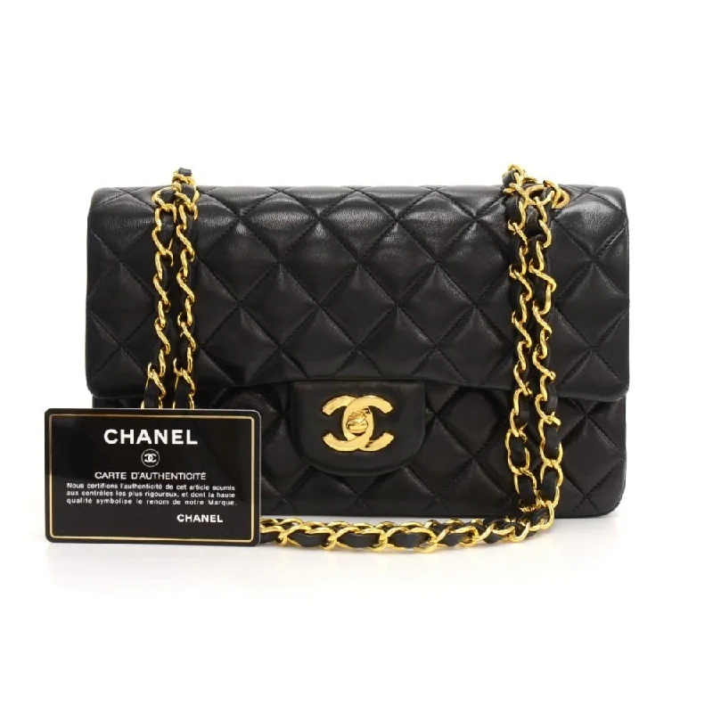 Chanel Vintage Inspired Handbag for Retro LoversDouble Flap Quilted Lambskin Leather Bag