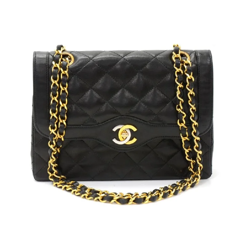 Chanel Designer Handbag with Unique DesignDouble Flap Quilted Lambskin Leather Bag