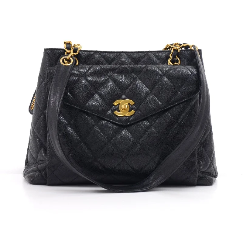 Chanel Luxury Handbag for High - End EventsCaviar Leather Front Envelope Pocket Shoulder Bag