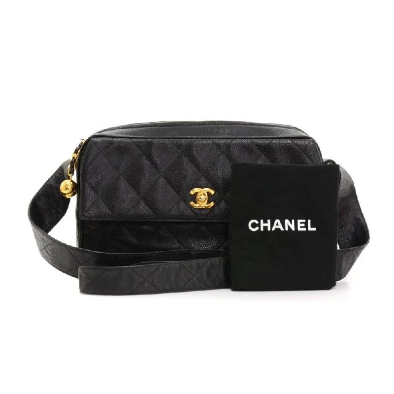 Chanel Medium Tote Bag for Office LadiesQuilted Caviar Leather Medium Shoulder Bag