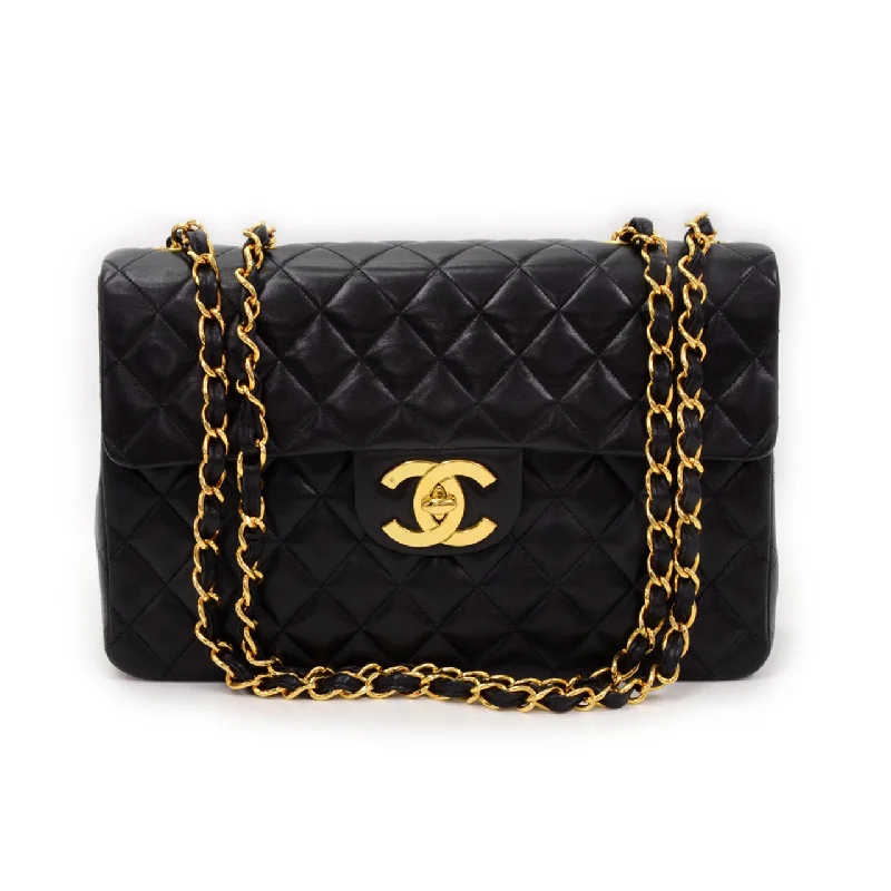 Chanel Quilted Leather Shoulder Bag for FashionistasQuilted Lambskin Leather Maxi Bag