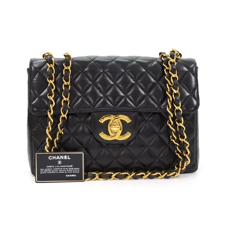 Chanel Handbag with Adjustable Strap for ComfortQuilted Lambskin Leather Bag