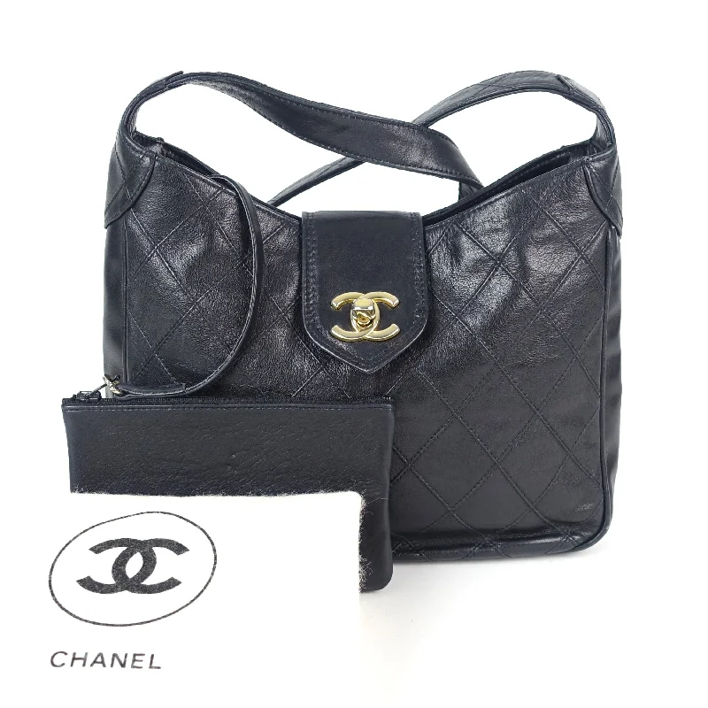 Chanel Black Handbag for Business MeetingsQuilted Leather Shoulder Bag