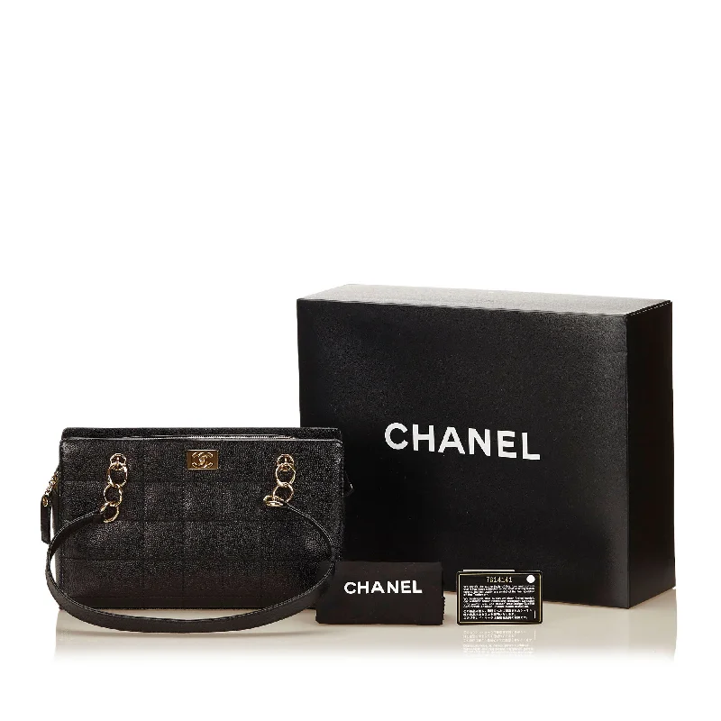 Chanel New Arrival Handbag with Gold HardwareChocolate Bar Caviar Leather Shoulder Bag