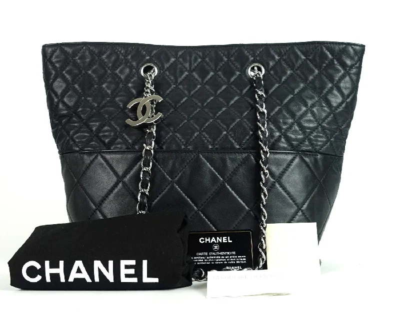 Chanel All - Match Handbag for Versatile StylingIn the Business Quilted Lambskin Leather Tote Bag