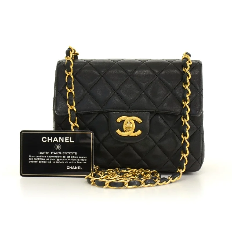 Chanel Designer Handbag with Unique DesignQuilted Lambskin Leather Bag