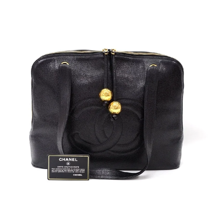 Chanel Luxury Handbag for High - End EventsQuilted Caviar Leather Shoulder Bag