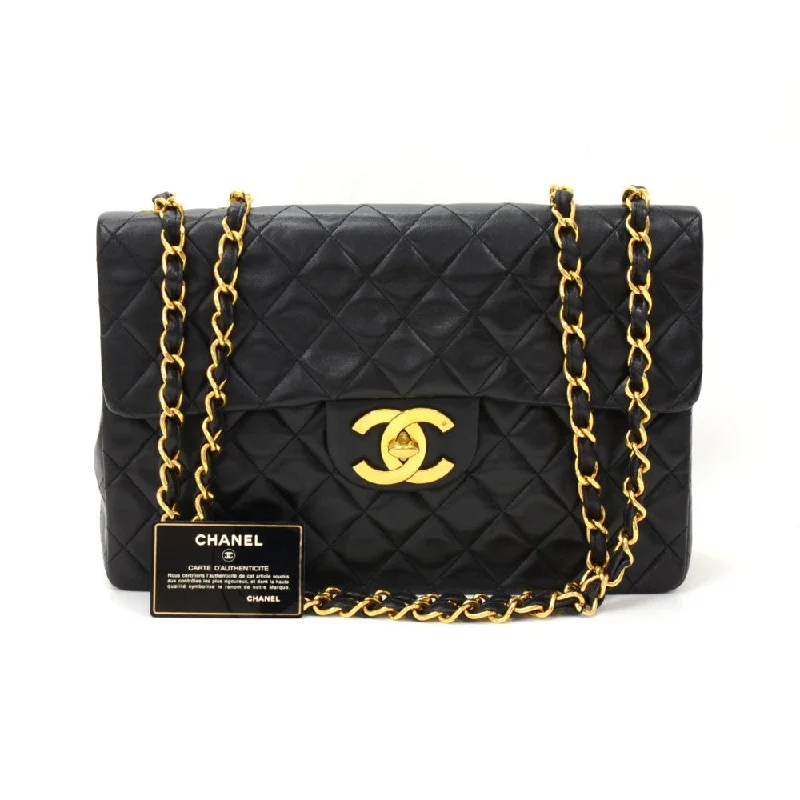 Chanel Quilted Leather Shoulder Bag for FashionistasMaxi Quilted Lambskin Leather Shoulder Bag