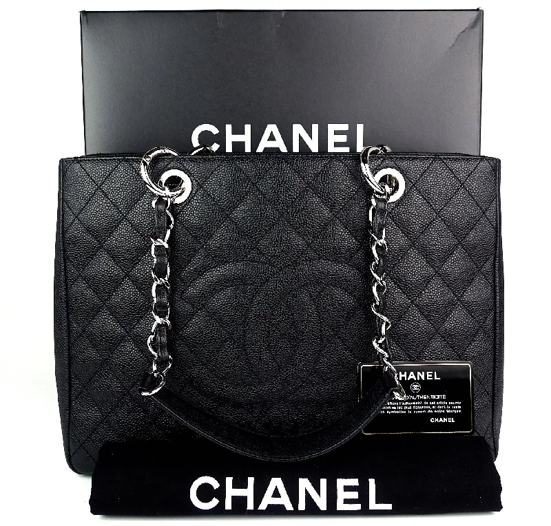 Chanel Classic Flap Bag for Evening PartyGrand Shopping Tote GST Caviar Leather Bag