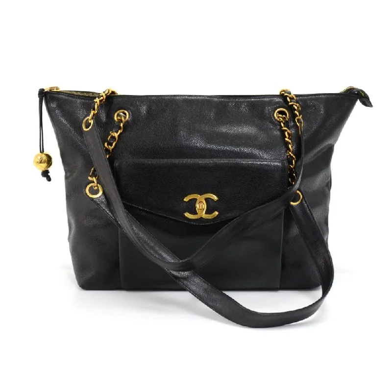 Chanel Limited Edition Handbag for CollectorsLarge Caviar Leather Shoulder Bag