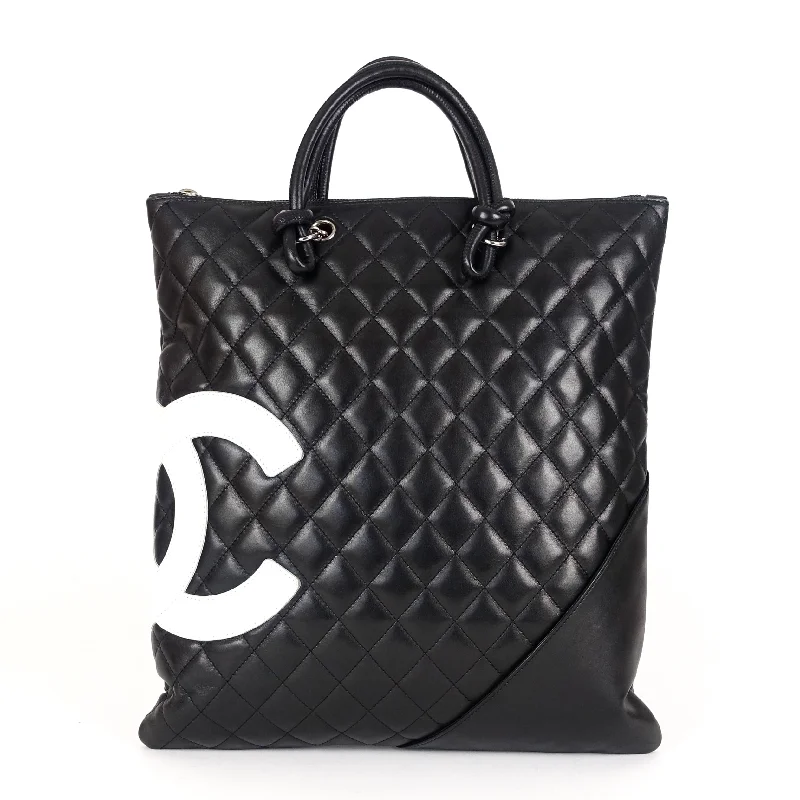 Chanel Limited Edition Handbag for CollectorsLambskin Leather Cambon Ligne Flat Tote