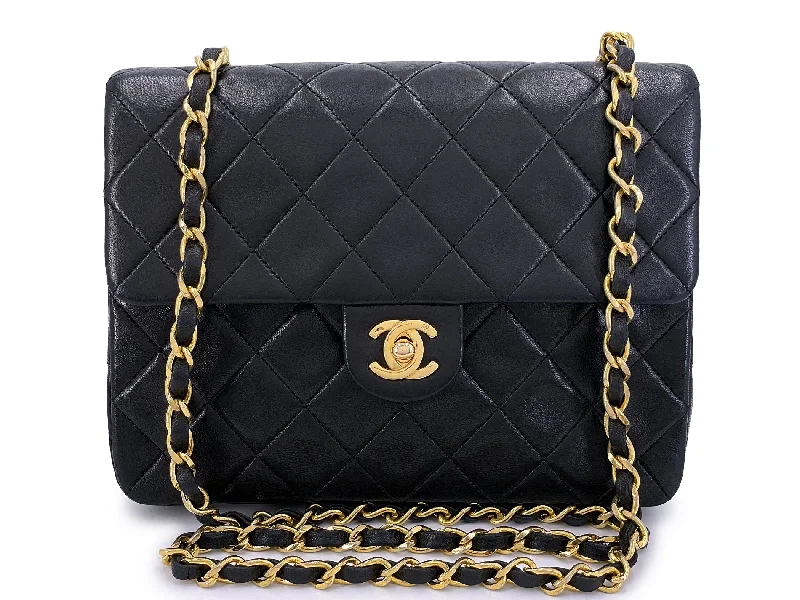 Chanel Small Crossbody Bag for TravelChanel Vintage Mini 20cm Flap Bag Classic Lambskin 24k GHW FEL