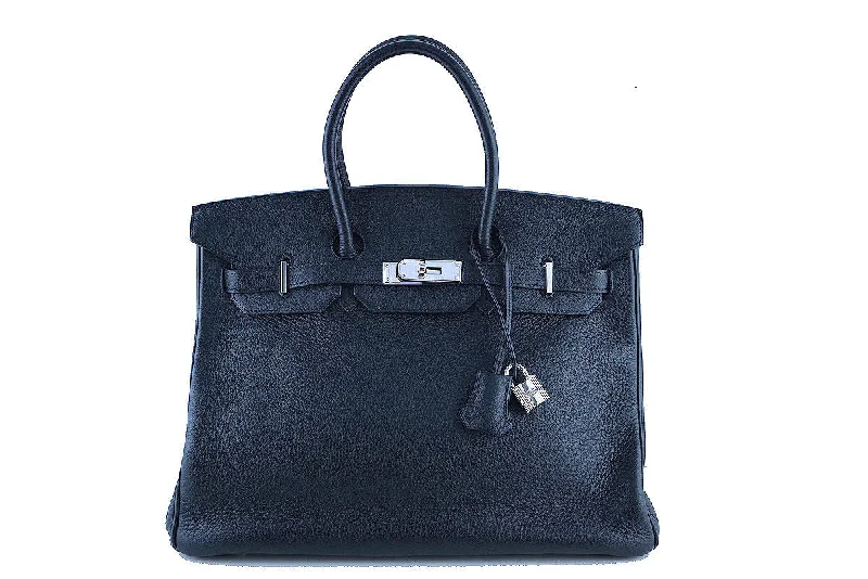 Affordable Replica - Quality Hermes - Inspired BagsHermes Black Birkin, 35cm Togo Tote Bag PHW