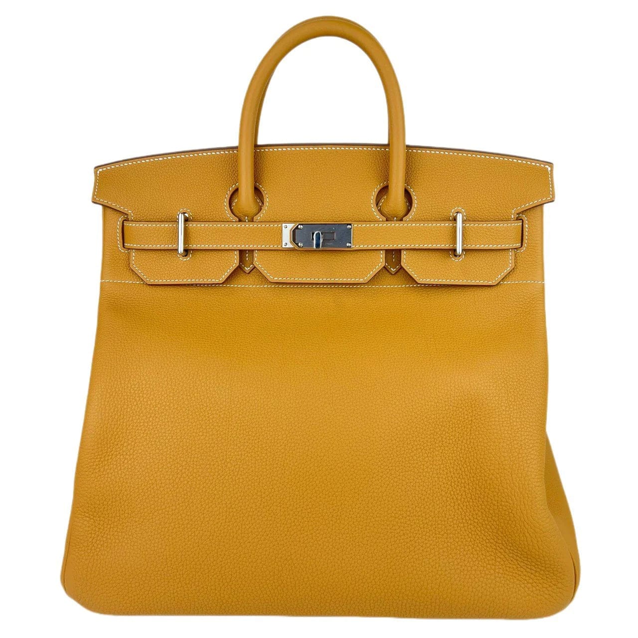 Hermes Bags with Reflective Elements for Safety at Night**Hermes Haut a Courroies 40 Naturel Sable Togo PHW #B SKCB-084875