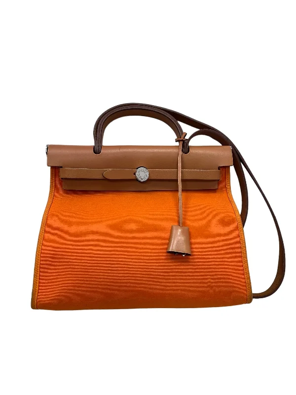 Breathable Hermes Gym Bags for Fitness EnthusiastsHermes Herbag 31 Orange / Natural PHW #P SKC1741