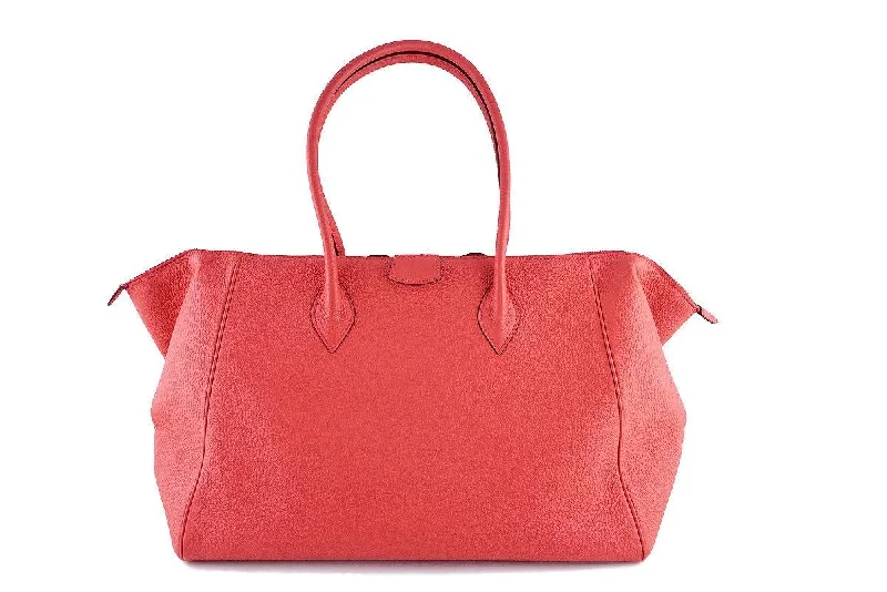 Monogram - Embellished Hermes Bags for a Personalized FlairHermes Rouge Pivoine 37cm Paris Bombay Pink Shoulder Tote Bag