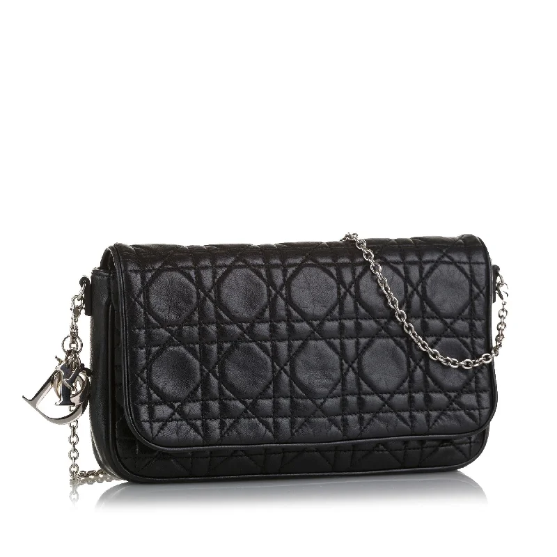 Christian Dior Saddle bags with a studded trim for a bold lookDior Cannage Wallet on Chain (cOZtHd)