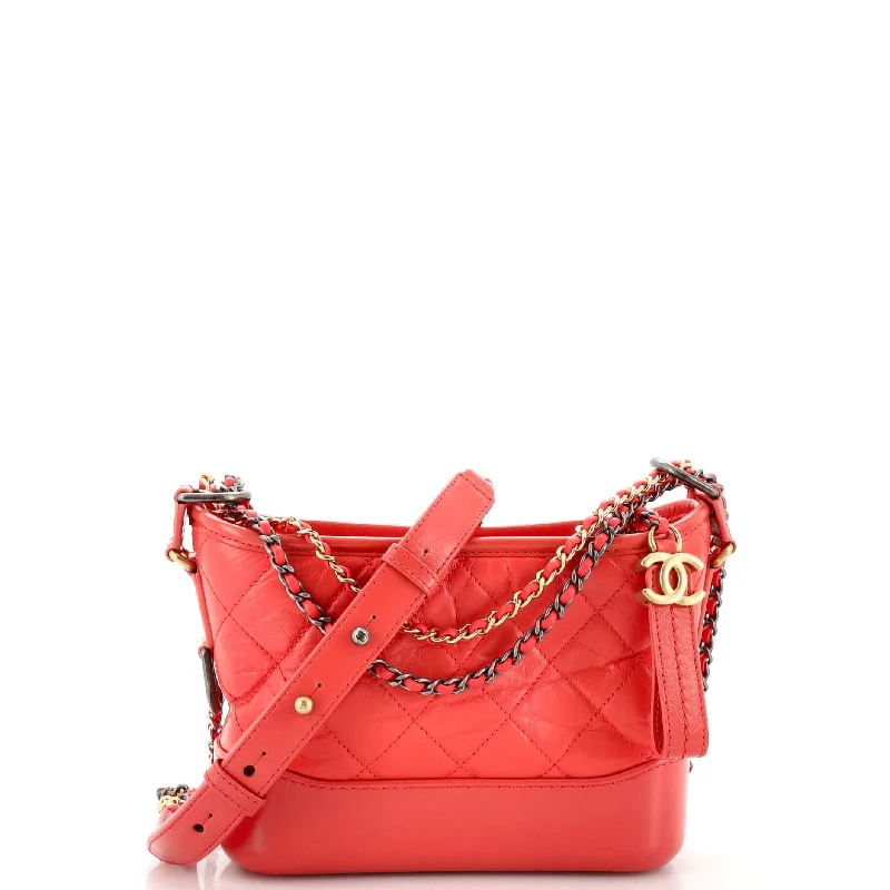 Gabrielle Hobo Quilted Aged Calfskin Small