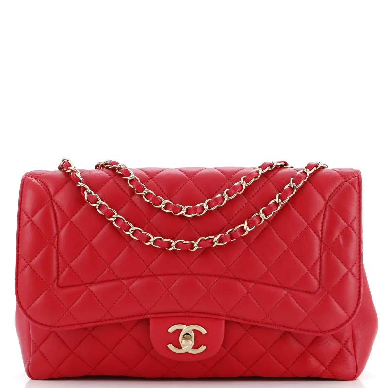 Mademoiselle Chic Flap Bag Quilted Lambskin Jumbo