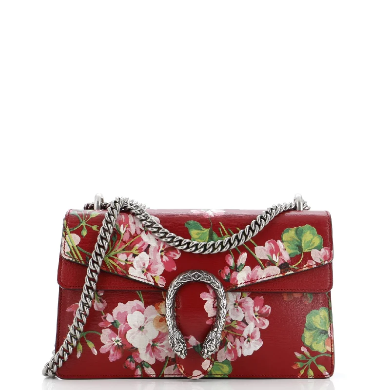 Dionysus Bag Blooms Print Leather Small