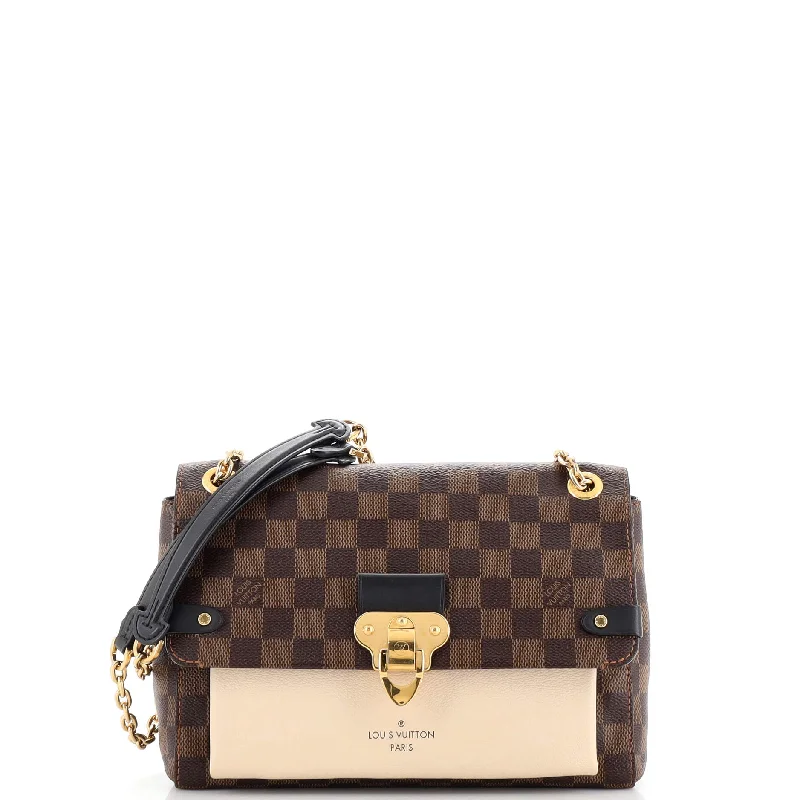 Vavin Handbag Damier with Leather PM