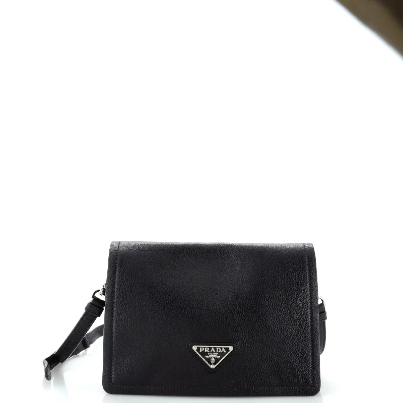 Full Flap Shoulder Bag Glace Calf Small